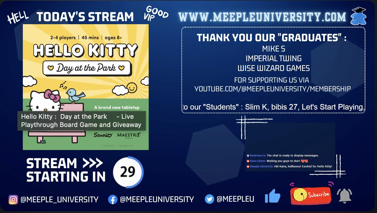 Hello Kitty : Day at the Park ️- Live Playthrough Board Game and Giveaway